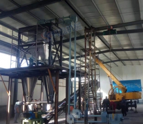 科磊管链输送机客户安装使用现场实拍